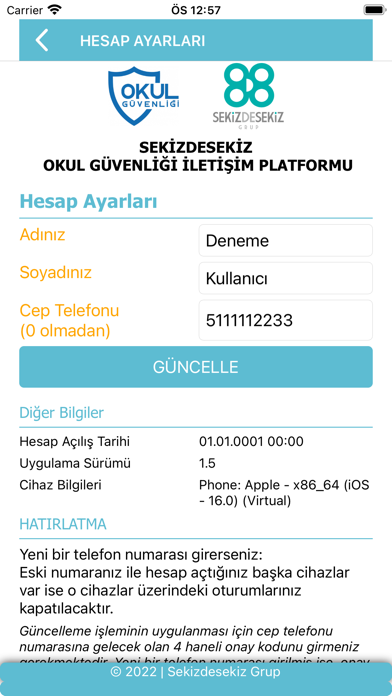 Okul Güvenliği Screenshot