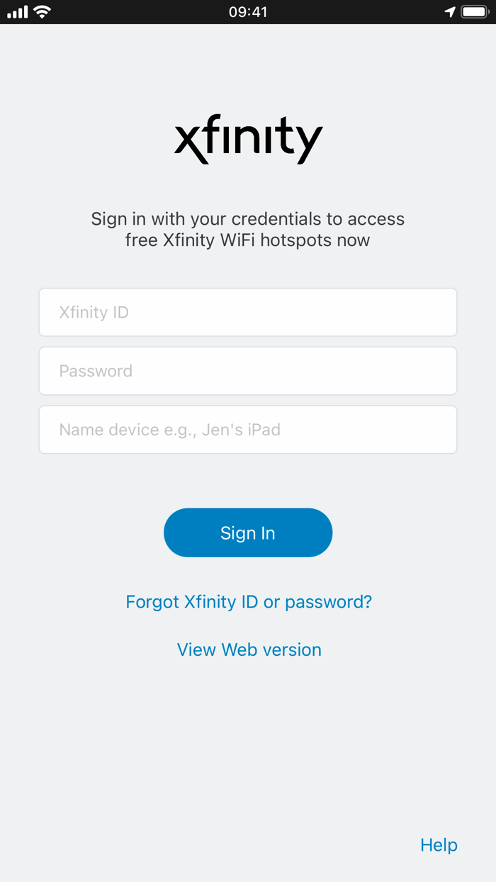 Xfinity WiFi Hotspots