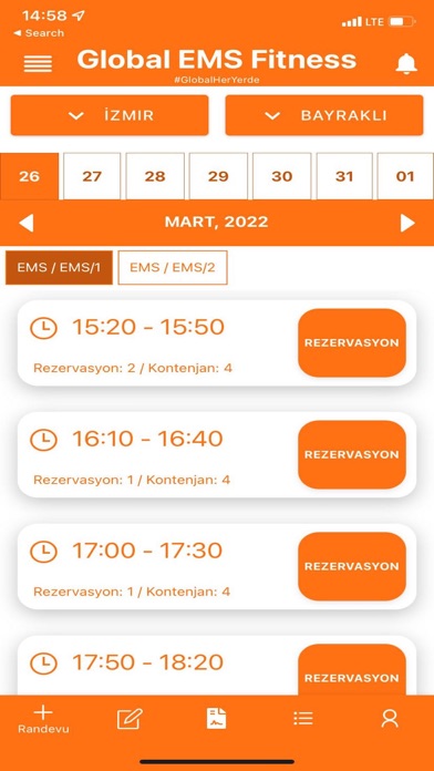Global EMS Fitness Screenshot