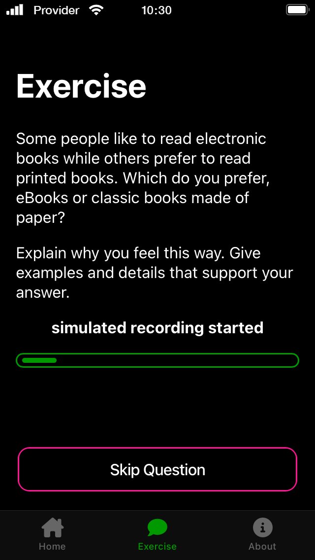 TOEFL Speaking Practice