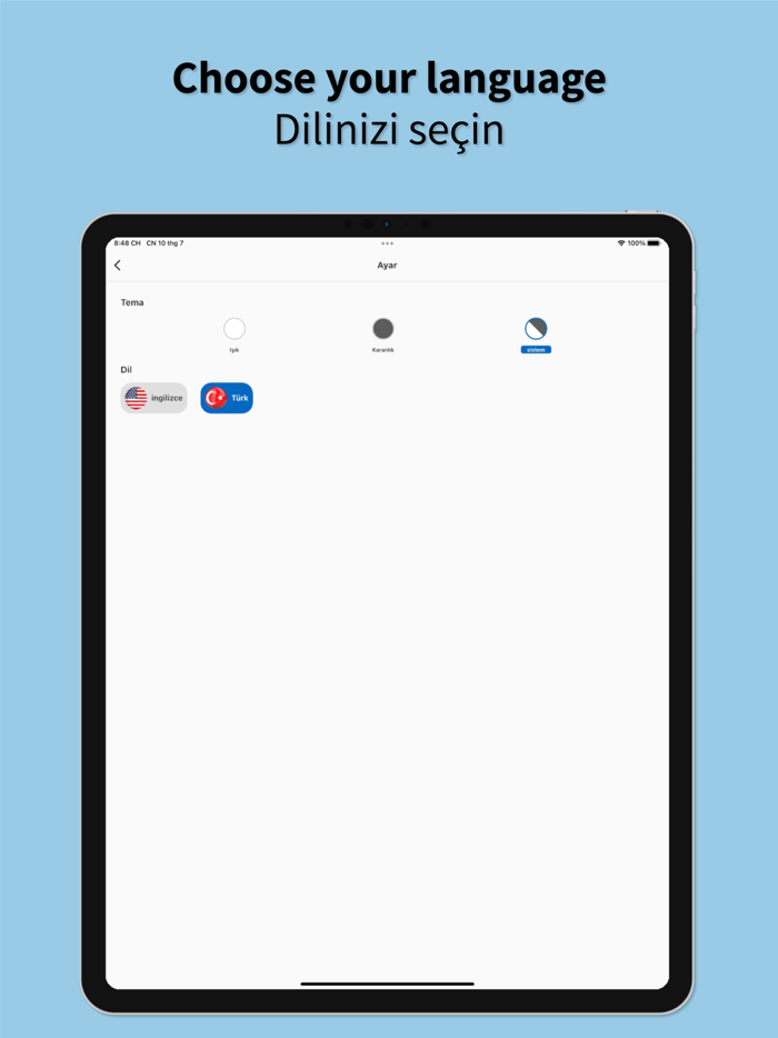 English to Turkish App