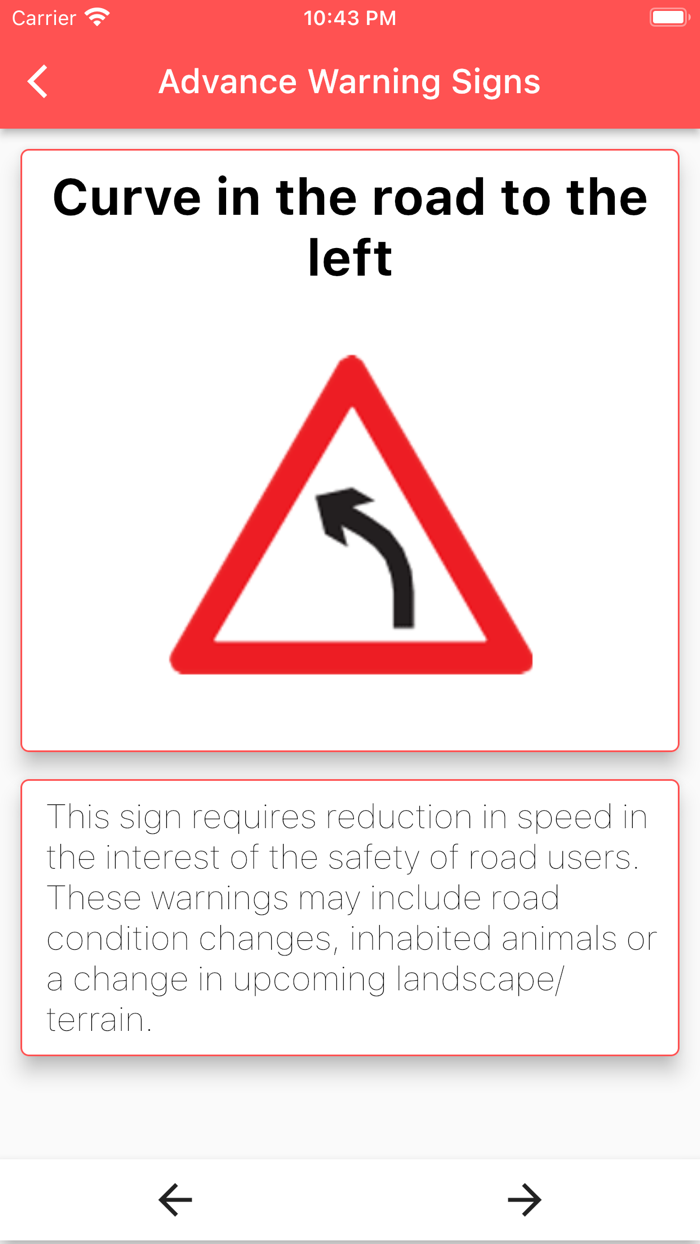 RTA Signal TestTraffic Signs