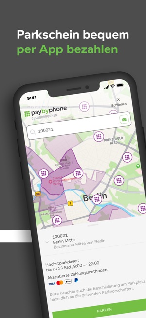 PayByPhone – Parken per App im App Store