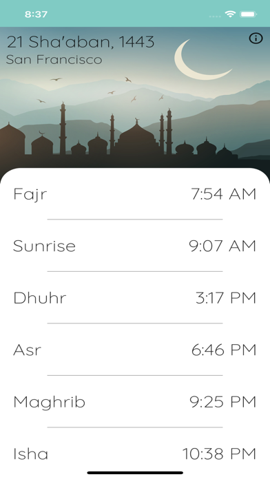 Takbir: Daily Prayer Times Screenshot