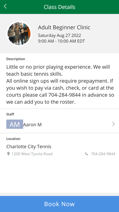Charlotte City Tennis Screenshot
