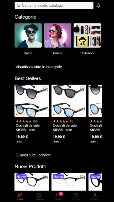 KISS - Eyewear Store Screenshot