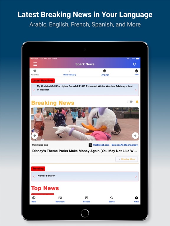 Screenshot #5 pour Spark News Lite – News Feed