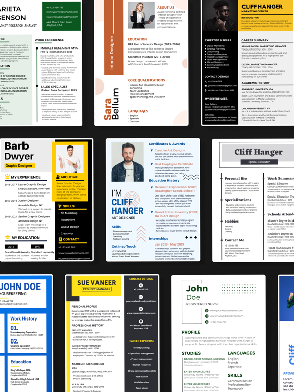 Screenshot #5 pour Resume Templates, CV Maker