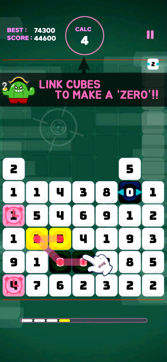 Zero Cube  Drag Number Puzzle