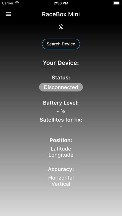 BikeSensor motorbike dashboard Screenshot