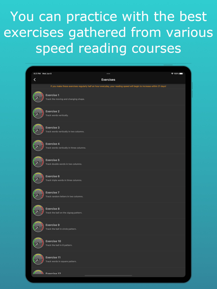 Speed Reading with Exercises