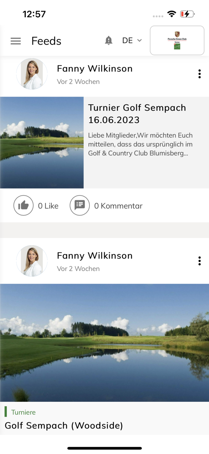 Porsche Green Club App