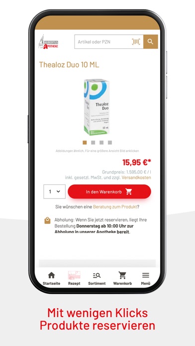 HUBERTUS APOTHEKE Hösbach Screenshot