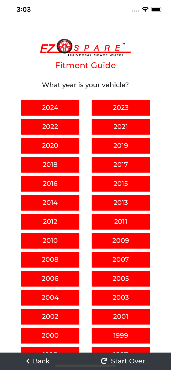 EZ Spare - Fitment Guide