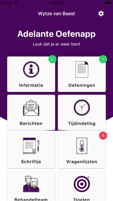Adelante Oefen App Screenshot