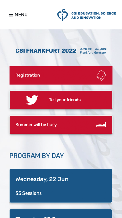 CSI Frankfurt 2022 Screenshot
