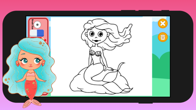 Coloring Mermaid and Princess Screenshot