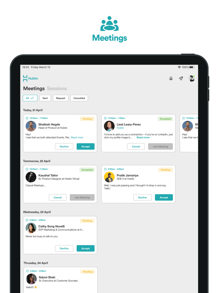 AML/KYC  Big Tech Meeting App