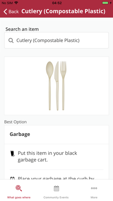 NFN Waste and Recycling Screenshot