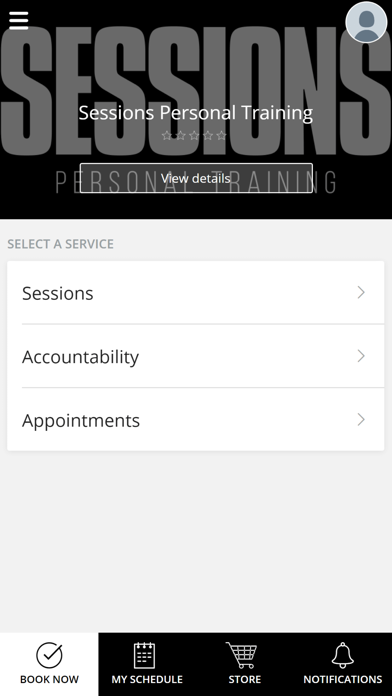 Sessions Personal Training Screenshot