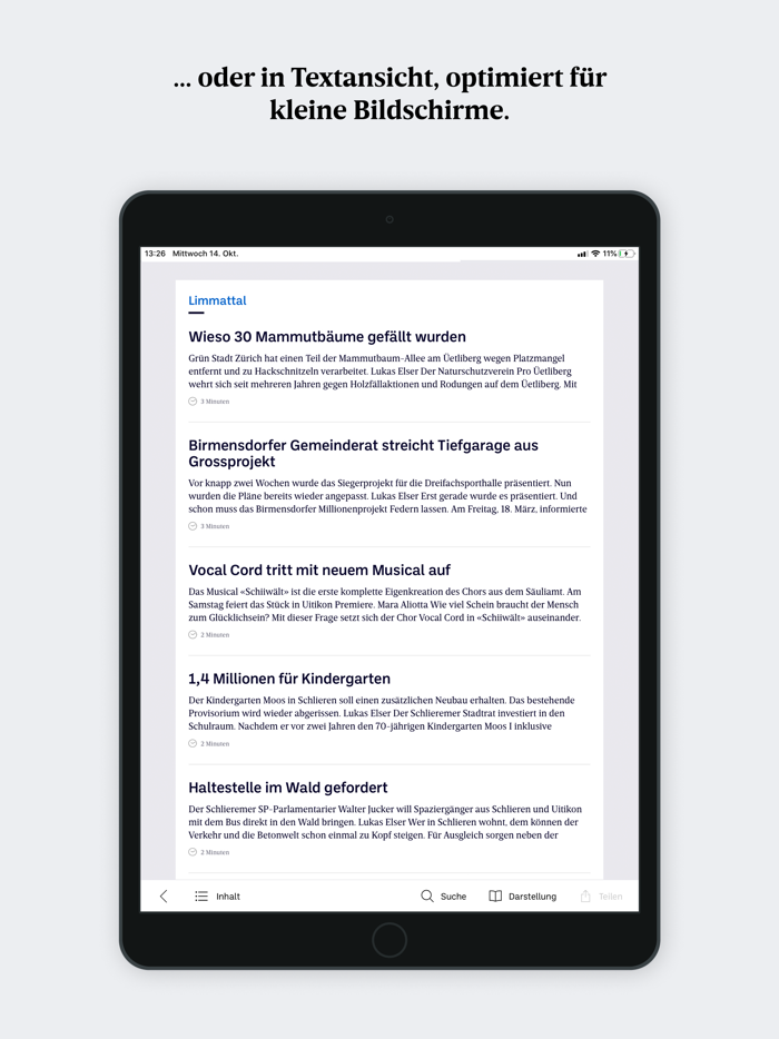 Limmattaler Zeitung E-Paper