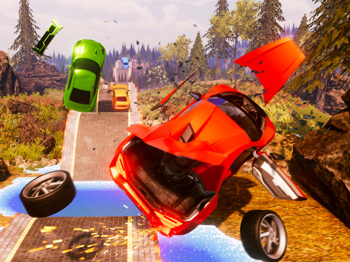 Car Crash Simulator Mega Jump