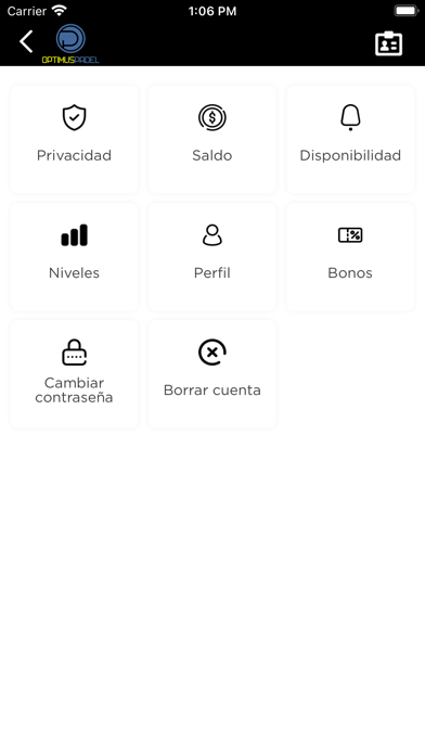 Optimus Padel Screenshot