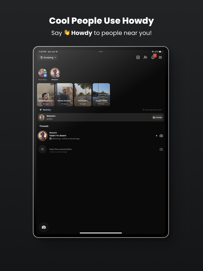 Howdy - Chats and Group Stories