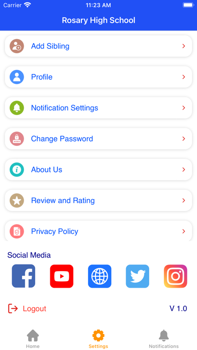 Rosary High School Screenshot