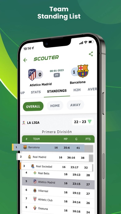 Scouter - Soccer Scores & Tips Screenshot
