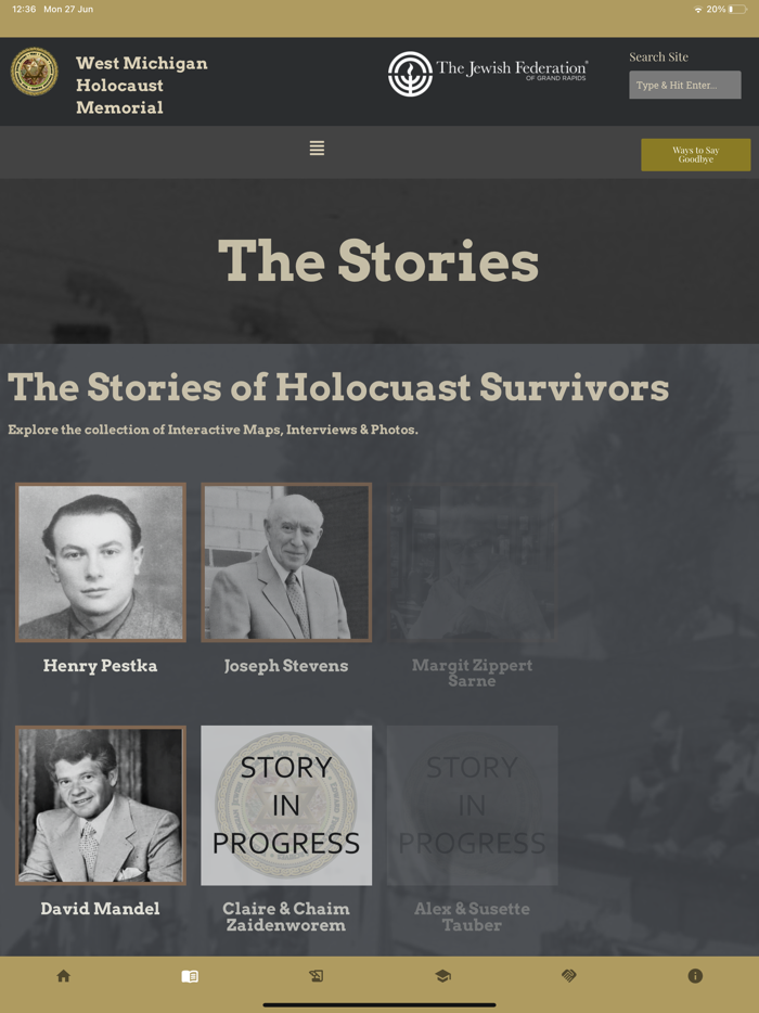 West Mich Holocaust Memorial