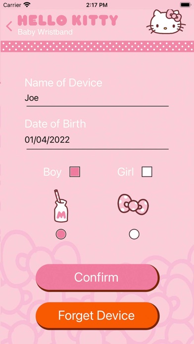 Hello Kitty Baby Wristband Screenshot