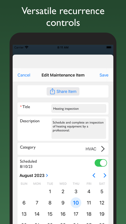 #3. MaintenanceMinder: Task List (iOS) 由: Mark Steward