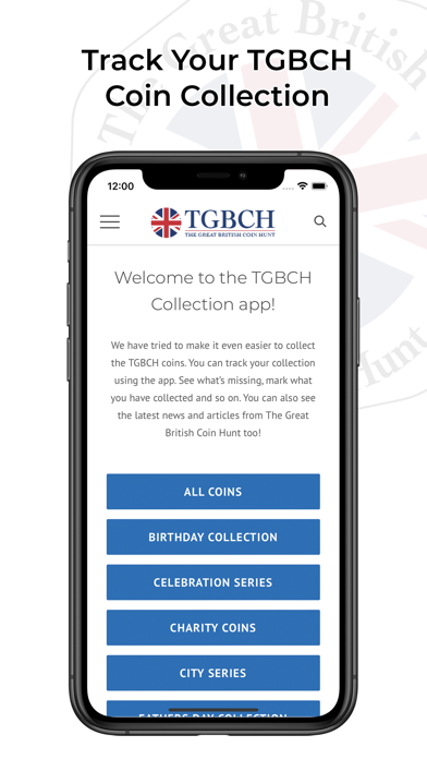 TGBCH Collectors App Screenshot