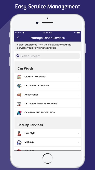 SERVICE PROVIDER Screenshot