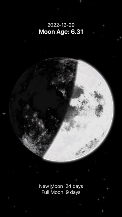 MoonWalk - Moon phase widget Screenshot