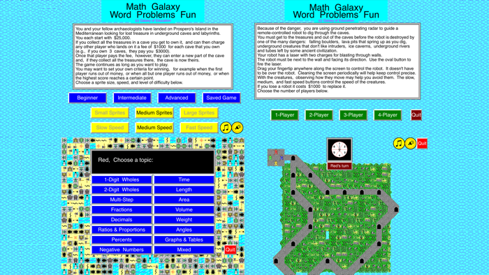 Math Galaxy Word Problems Fun