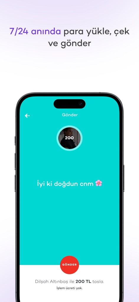 Tosla - Observe how users can quickly send money and personalize transfers with a custom message and recipient selection.