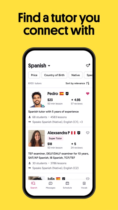 Preply: Language Learning App Screenshot