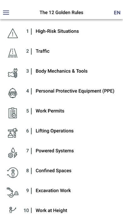 TotalEnergies' Golden Rules Screenshot