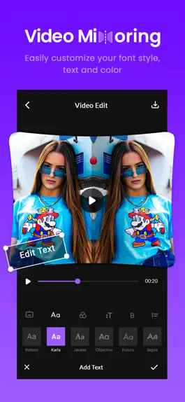 Game screenshot Mirror video editor apk