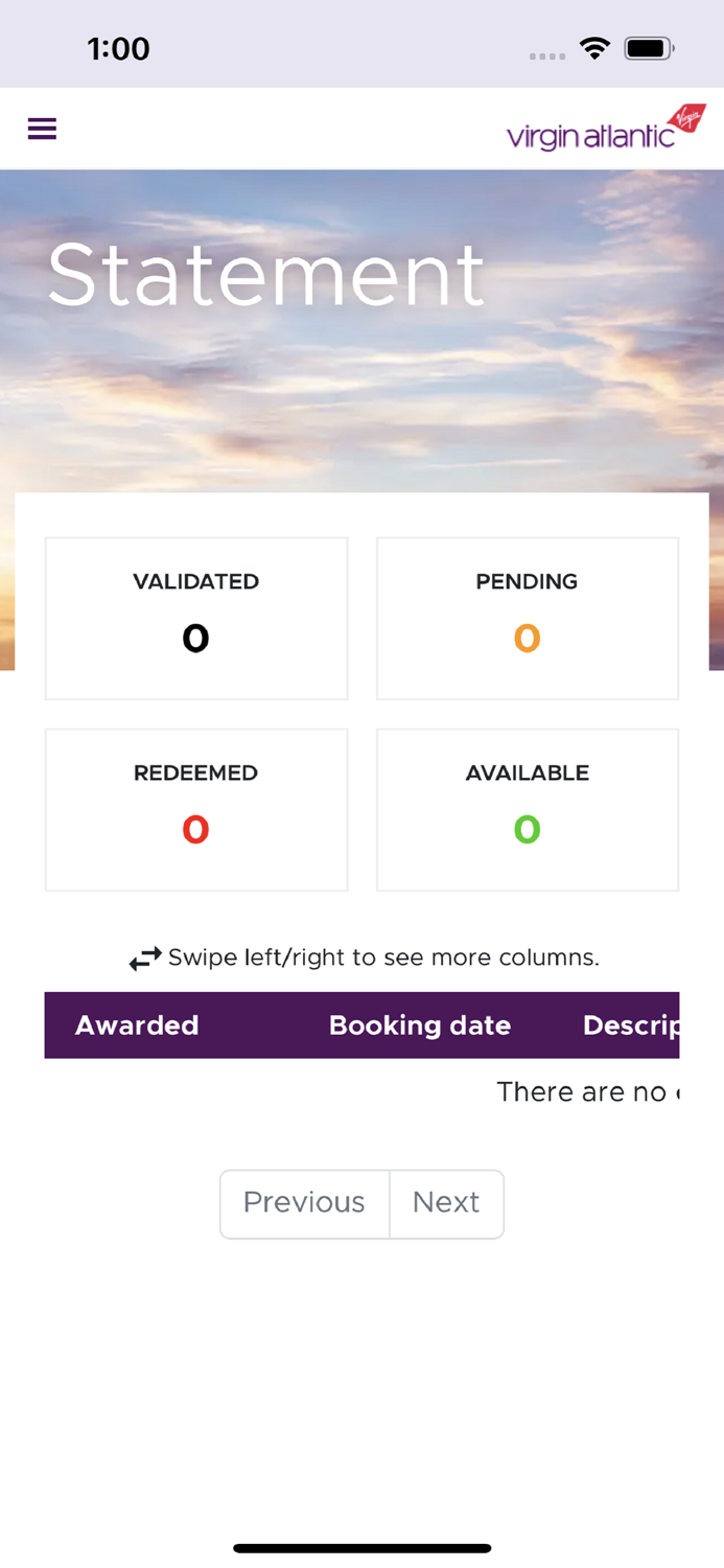 Virgin Atlantic Sky High Club