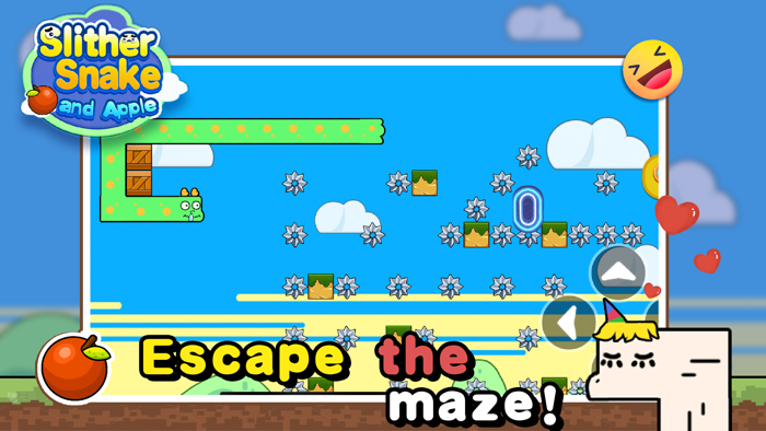 Slither Snake and Apple