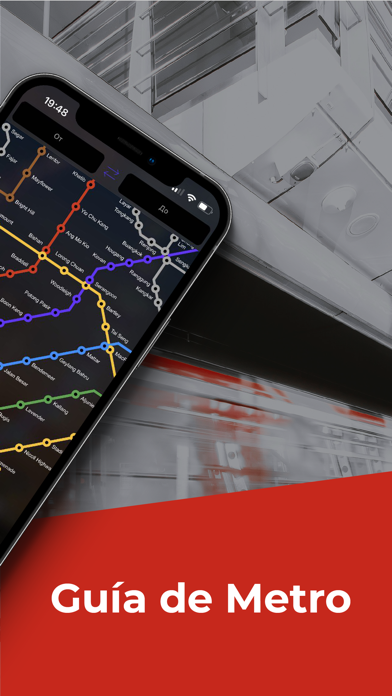 Metro mapa con guía de viaje