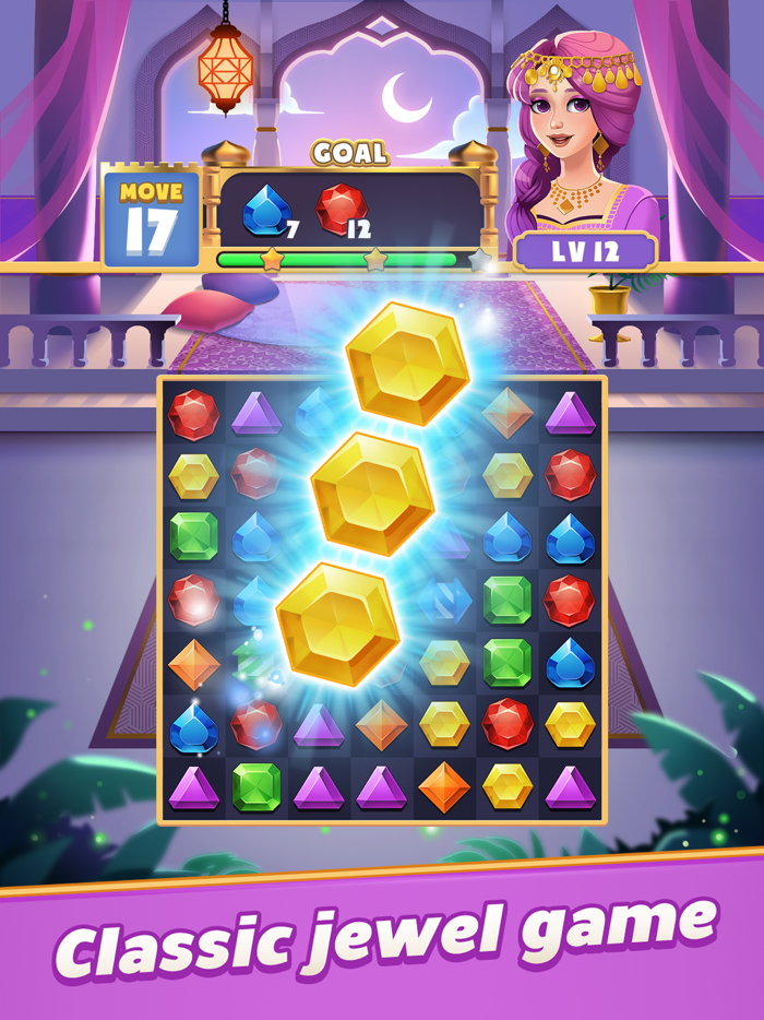 Jewels Magic Queen Match 3