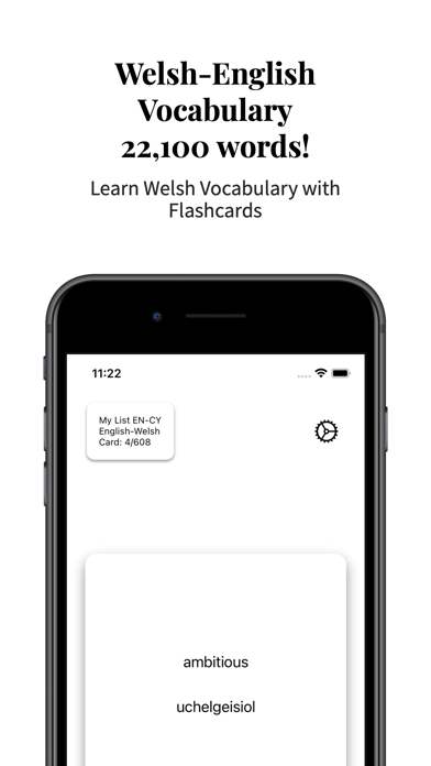 Welsh Vocabulary Screenshot