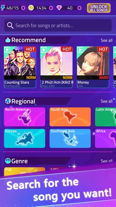 EDM Piano - Magic Fire Tiles Screenshot
