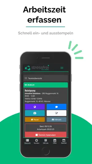 stressfrei Zeiterfassung screenshot 1