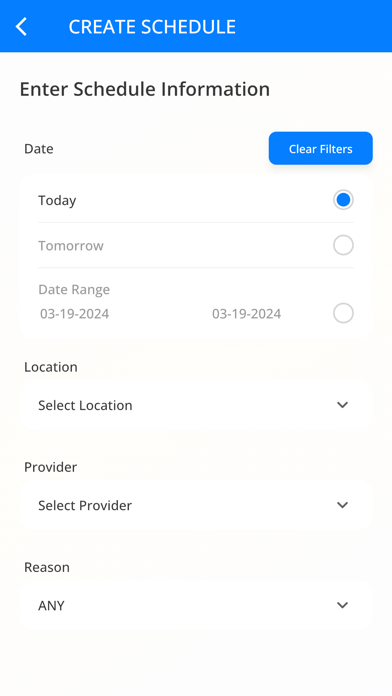 Blue Sky Application Screenshot