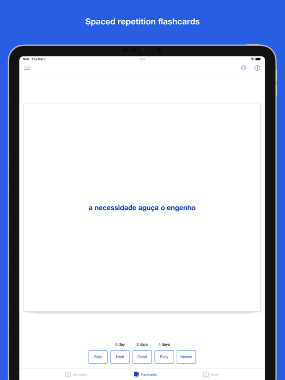 Screenshot #6 pour Portuguese Idioms and Proverbs